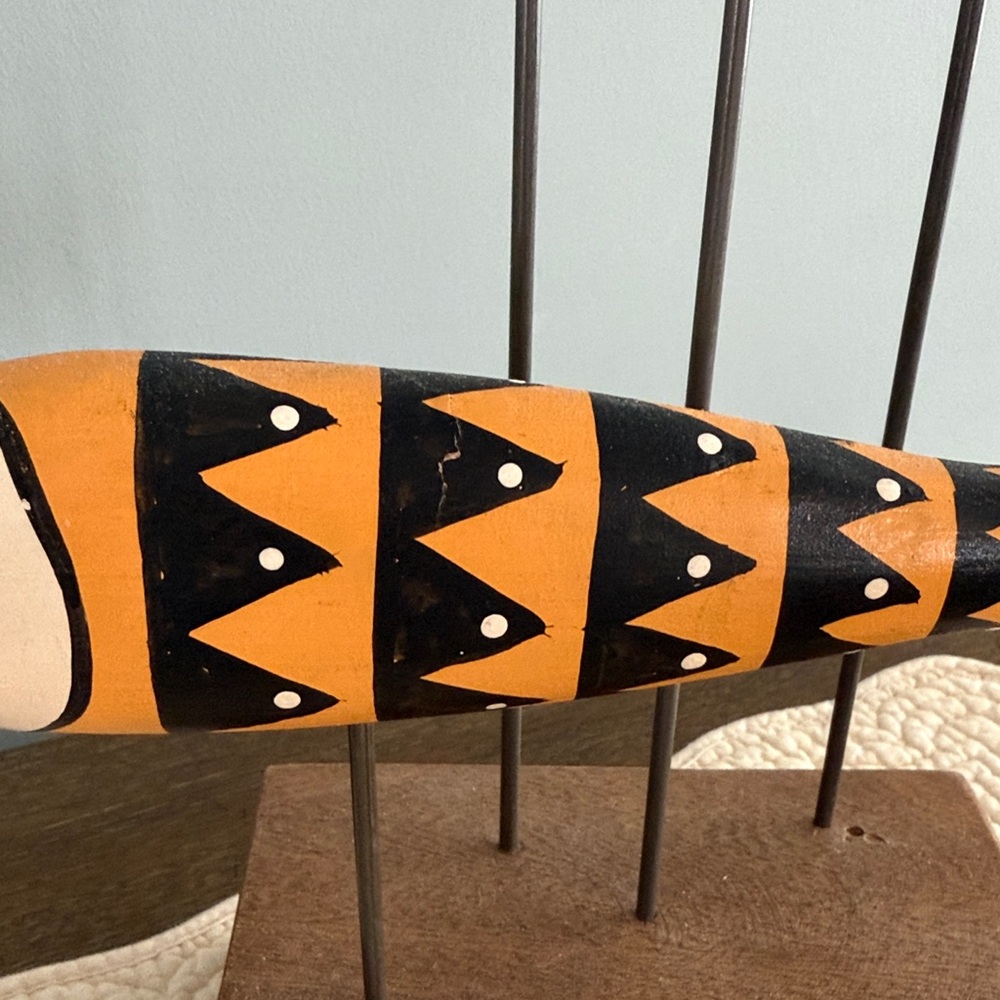 Colorful Wooden Fish Mobile -Type Multicolor Decorative Coastal Accent - Picture 11 of 12